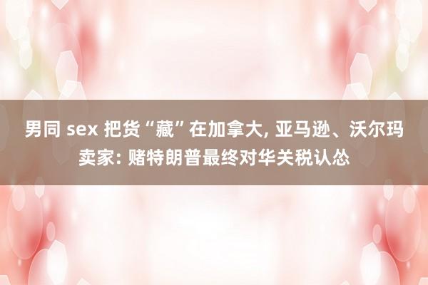男同 sex 把货“藏”在加拿大, 亚马逊、沃尔玛卖家: 赌